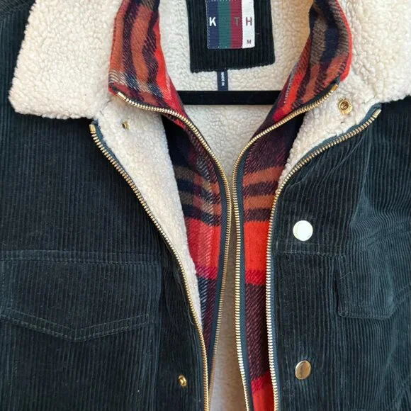 Kith Green Corduroy Sherpa-Lined Jacket